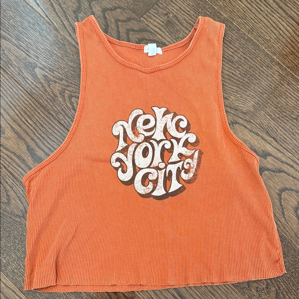 Garage Orange New York City Crop Top